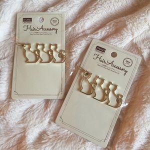 Cat Hair Clips NWT